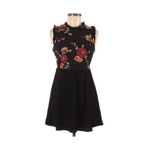 Altar'd State Embroidered Dress Black Sleeveless M